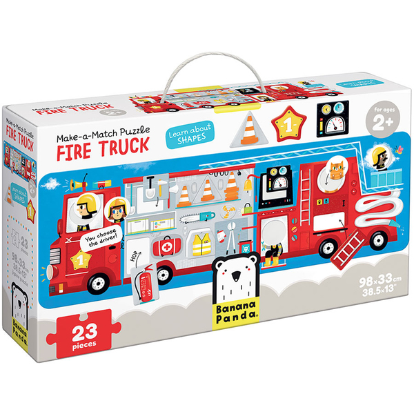 Banana Panda Make-a-Match Puzzle Fire Truck 49044